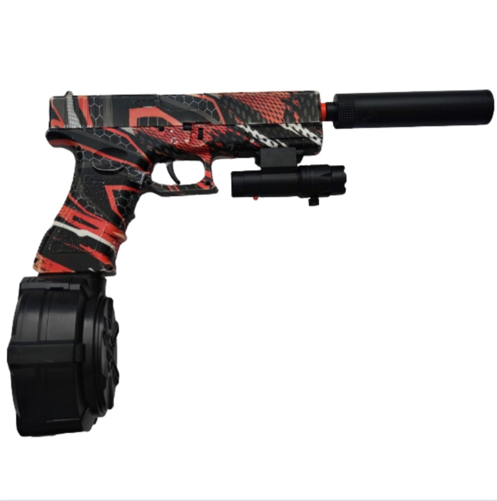 Gel Blaster Glock red camo skin